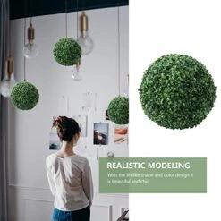 VOSAREA Artificial Plants Plant Boxwood Sphere Decor Artificial Grass Pendant Ceiling Hanging Grass Artificial Plant Topiary Balls Artificial Topiary Balls (36CM) Office Decor 15 VOSAREA Artificial Plants Plant Boxwood Sphere Decor Artificial Grass Pendant Ceiling Hanging Grass Artificial Plant Topiary Balls Artificial Topiary Balls (36CM) Office Decor -Artificial Trees Store 51Gc7OWre1L