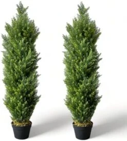 I.C.ELAINE 5 Foot Topiary Trees Artificial Outdoor 2 Pack Large Cedar Pine Fake Plants UV Rated 5ft Faux Topiary Bushes And Shrubs Set Of 2 For Home Indoor Front Porch Patio Decor 12 I.C.ELAINE 5 Foot Topiary Trees Artificial Outdoor 2 Pack Large Cedar Pine Fake Plants UV Rated 5ft Faux Topiary Bushes And Shrubs Set Of 2 For Home Indoor Front Porch Patio Decor -Artificial Trees Store 51GkLWYZqbL. AC