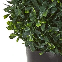 Nearly Natural 13” Boxwood Topiary Artificial UV Resistant (Indoor/Outdoor) Silk Plants Green -Artificial Trees Store 51GpesnHTwL