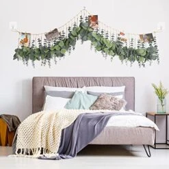 HYUZO Hanging Eucalyptus Boho Wall Decor Large Bedroom Eucalyptus Garland Artificial Eucalyptus Greenery Farmhouse Rustic Wall Hanging Fake Plants Leaves 5.6 Feet For Bathroom Living Room Decorations 14 HYUZO Hanging Eucalyptus Boho Wall Decor Large Bedroom Eucalyptus Garland Artificial Eucalyptus Greenery Farmhouse Rustic Wall Hanging Fake Plants Leaves 5.6 Feet For Bathroom Living Room Decorations -Artificial Trees Store 51H0tGm1igL