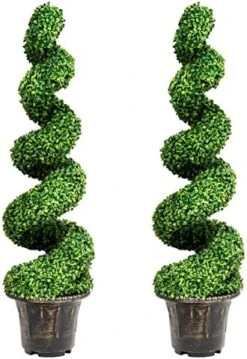 GENERIC Aurcs 4 Ft Artificial Boxwood Spiral Topiary Tree, Fake Plant Decor In Plastic Pot W/ Realistic Leaves & Twined Branches, Sturdy Steel Frame, Faux Potted Plants For Home, Office, Front Porch (1) 17 GENERIC Aurcs 4 Ft Artificial Boxwood Spiral Topiary Tree, Fake Plant Decor In Plastic Pot W/ Realistic Leaves & Twined Branches, Sturdy Steel Frame, Faux Potted Plants For Home, Office, Front Porch (1) -Artificial Trees Store 51H9yBd9t9L. AC
