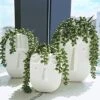 Supla 4 Pcs Artificial Hanging Succulents Faux Burro's Tail Picks Trailing String Of Pearls Succulent Greenery Sprays 13.4" L For Basket Planter Centerpiece Floral Arrangement Indoor Outdoor Decor