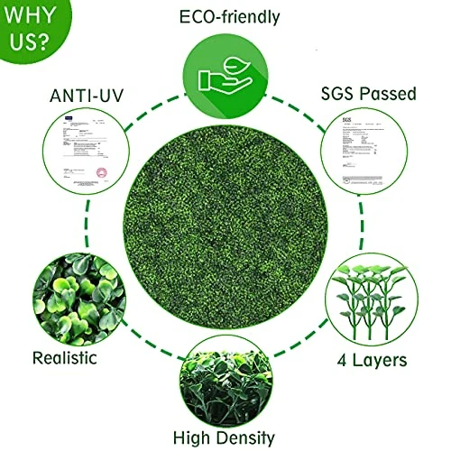 Kdgarden Artificial Plant Boxwood Topiary Balls 2PCS 15.7" UV Protected 4 Layers Faux Plants Decorative Balls For Outdoor Patio Garden Balcony Backyard And Indoor Home Wedding Decoration, Dark Green 4 Kdgarden Artificial Plant Boxwood Topiary Balls 2PCS 15.7" UV Protected 4 Layers Faux Plants Decorative Balls For Outdoor Patio Garden Balcony Backyard And Indoor Home Wedding Decoration, Dark Green - Image 2