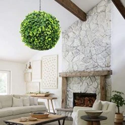 ECOOPTS 15" Artificial Topiary Ball Lifelike Plants Greeny Boxwood Decoration For Home Garden Porch Backyard Wedding Party Indoor Outdoor (1 Piece) 8 ECOOPTS 15" Artificial Topiary Ball Lifelike Plants Greeny Boxwood Decoration For Home Garden Porch Backyard Wedding Party Indoor Outdoor (1 Piece) -Artificial Trees Store 51HOXxoddtL
