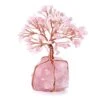 Top Plaza Rose Quartz Healing Crystals Copper Money Tree Desk Office Decor Wrapped On Natural Rose Quartz Base Feng Shui Luck Figurine -Artificial Trees Store 51HfYfzKurL
