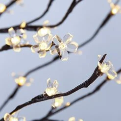 Lightshare Cherry Blossom Tree 5FT 128 LED Lighted Tree For Decoration Inside And Outside, Home Patio Wedding Festival Christmas Decor, Warm White 12 Lightshare Cherry Blossom Tree 5FT 128 LED Lighted Tree For Decoration Inside And Outside, Home Patio Wedding Festival Christmas Decor, Warm White -Artificial Trees Store 51IRpoaItlL