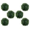EXCEART Boxwood Topiary 6pcs Artificial Plant Ball Topiary Ball Ornament For Garden Topiary Tree Wedding Party Hanging Wall Decoration 10cm Front Door Planters -Artificial Trees Store 51IqhMPHdDL