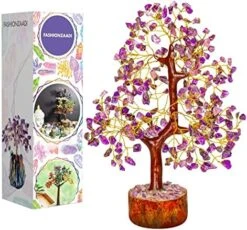 7 Chakra Tree Of Life - Crystal Tree - Crystal Tree For Positive Energy - Gemstones And Crystals - Feng Shui Tree - Gem Tree Stones - Crystal Gifts - Meditation Decor - Chakra Decor -Artificial Trees Store 51J6t15D nL. AC