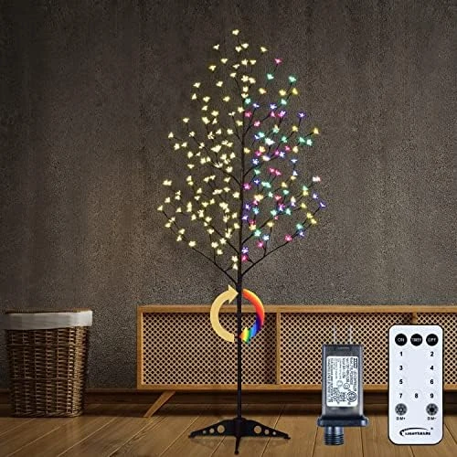 LIGHTSHARE 6.5 Feet 208L LED Lighted Cherry Blossom Tree, Warm White, Decorate Home Garden, Spring, Summer, Wedding, Birthday, Christmas Holiday, Party, For Indoor And Outdoor Use 10 LIGHTSHARE 6.5 Feet 208L LED Lighted Cherry Blossom Tree, Warm White, Decorate Home Garden, Spring, Summer, Wedding, Birthday, Christmas Holiday, Party, For Indoor And Outdoor Use - Image 8