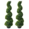 35 Inch Artificial Boxwood Topiary Tree Spiral Plants Fake Faux Artificial Topiary Trees Plant Decor In Plastic Pot Green Indoor Or Outdoor For Garden Gate Office Home Decoration Gifts, Set Of 2 1 35 Inch Artificial Boxwood Topiary Tree Spiral Plants Fake Faux Artificial Topiary Trees Plant Decor In Plastic Pot Green Indoor Or Outdoor For Garden Gate Office Home Decoration Gifts, Set Of 2 -Artificial Trees Store 51JKl0OXR7L