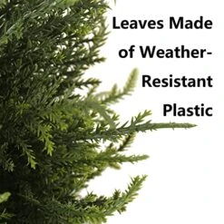 Softflame 33in Artificial Tall Cedar Topiary Tree Cypress Potted Plants, Artificial Plant Perfect For Home Office Indoor Decoration -Artificial Trees Store 51JVbBjIDwL