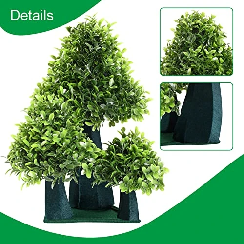 Sevenlove Mushroom Boxwood Artificial Topiary, Lifelike Plants Decor, Mushroom Table Top Decor, Free Standing Artificial Plant Shrub For Indoor Home Office Decor 4 Sevenlove Mushroom Boxwood Artificial Topiary, Lifelike Plants Decor, Mushroom Table Top Decor, Free Standing Artificial Plant Shrub For Indoor Home Office Decor - Image 2