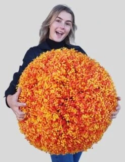 365 Curb Appeal - 23" XL Cedar (Cypress) Topiary Ball | Artificial Mum Spheres | Garden Spheres | Outdoor Topiary Ball | Decorative Topiary Balls For Wedding | Green Topiary Balls Decor | UV Protected -Artificial Trees Store 51KHnxgRldL. AC