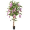THE BLOOM TIMES 6ft Fake Wisteria Tree Artificial Plants For Home Decor Indoor 6 Feet Tall 72 Inch -Artificial Trees Store 51KluOY8AFS