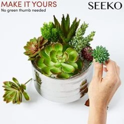 Seeko Artificial Succulents (14 Pack) - Premium Succulent Plants Artificial - Realistic Faux Succulents - Unpotted Textured Fake Succulents Decor For DIY - Fake Plants 11 Seeko Artificial Succulents (14 Pack) - Premium Succulent Plants Artificial - Realistic Faux Succulents - Unpotted Textured Fake Succulents Decor For DIY - Fake Plants -Artificial Trees Store 51Kv0oX1LVL