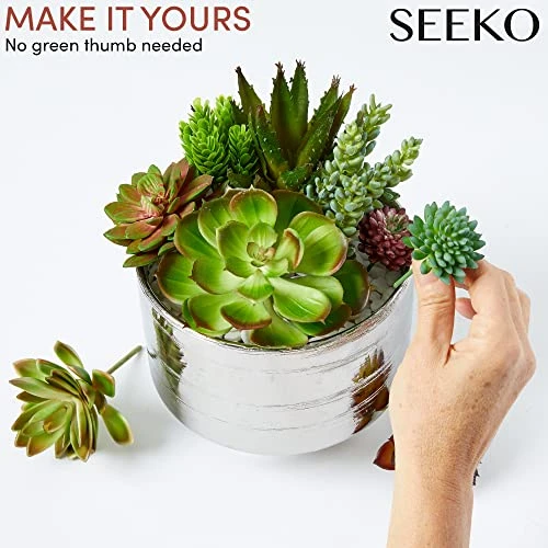 Seeko Artificial Succulents (14 Pack) - Premium Succulent Plants Artificial - Realistic Faux Succulents - Unpotted Textured Fake Succulents Decor For DIY - Fake Plants 5 Seeko Artificial Succulents (14 Pack) - Premium Succulent Plants Artificial - Realistic Faux Succulents - Unpotted Textured Fake Succulents Decor For DIY - Fake Plants - Image 3