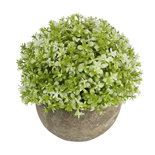 Ogrmar 4PCS Mini Plastic Artificial Plants Grass In Pot/Small Artificial Faux Greenery/Mini Plants Topiary Shrubs Fake Plants For Bathroom, House Decorations 5 Ogrmar 4PCS Mini Plastic Artificial Plants Grass In Pot/Small Artificial Faux Greenery/Mini Plants Topiary Shrubs Fake Plants For Bathroom, House Decorations - Image 3