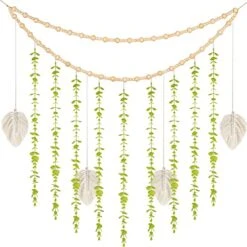 Heemlaxie Macrame Boho Wall Hanging Decor Woven Tapestry Wedding Christmas Backdrop Decoration For Home Apartment Nursery Bedroom Dorm Room (white)