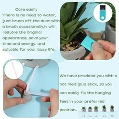 Iuuidu Artificial Potted Plant, Faux Succulent In Pot Emotional Cement Potted Plant Animated Artificial Succulents Decor For Home Living Room Bedroom And Office(Shy) 21 Iuuidu Artificial Potted Plant, Faux Succulent In Pot Emotional Cement Potted Plant Animated Artificial Succulents Decor For Home Living Room Bedroom And Office(Shy) -Artificial Trees Store 51MCgMK1fhL