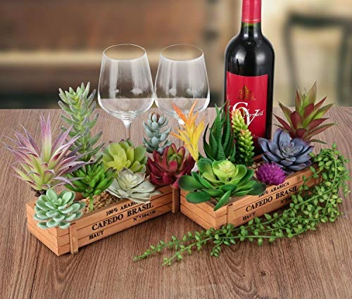 Meneco Faux Succulents Artificial Plants – 16 Pack Lifelike Fake Succulent Plants Unpotted 4 Meneco Faux Succulents Artificial Plants – 16 Pack Lifelike Fake Succulent Plants Unpotted - Image 2