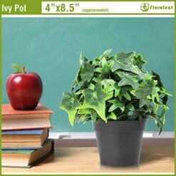 FLORALEAF Artificial Plants Small Fake Plant Green Topiaries Potted Décor Plastic Flowers Plant For Home Office Farmhouse Bathroom Tabletop Indoor Décor Ivy Flower, 19 Packs -Artificial Trees Store 51NDBxk6I3L