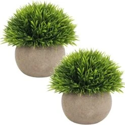 Briful Small Fake Plants Faux Potted Plant Mini Artificial Plants For For Home Table Office Room Desk Bathroom Shelf Kitchen Farmhouse Mantel Decoration -Artificial Trees Store 51NY4XM119L. AC