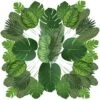 Auihiay 90 PCS 6 Kinds Monstera Leaves Palm Leaves Tropical Party Decorations Jungle Leaf With Stem For Tropical Leaves Decorations Beach Birthday Jungle Party Palm Leaves Decorations -Artificial Trees Store 51OE75FNqNL