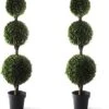 Bornbridge Artificial Boxwood Topiary Ball Tree - 4' Boxwood Ball Tree - Indoor/Outdoor Topiary Trees - Boxwood Artificial Outdoor Plants - Lifelike Wintergreen Boxwood Plant (2 Pack) -Artificial Trees Store 51OGPG5pxDL. AC