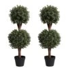 (Set Of 2) Lifelike 3Ft Arfiticial Double Ball Topiary Trees Outdoor Faux Topiary Tree For Out Door Porch Decor 1 (Set Of 2) Lifelike 3Ft Arfiticial Double Ball Topiary Trees Outdoor Faux Topiary Tree For Out Door Porch Decor -Artificial Trees Store 51OJilUzvWL