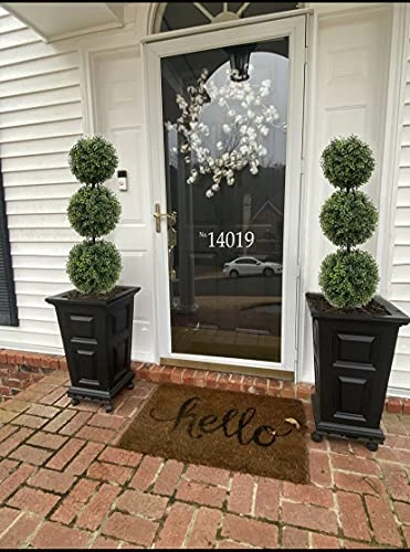 Momoplant (2 Pack Artificial Cypress Topiary Ball Tree -Triple Ball Boxwood- 37Inchs Triple Ball Boxwood Indoor/Outdoor Topiaries Trees - Artificial Outdoor Plants Cypress Plant 3 Momoplant (2 Pack Artificial Cypress Topiary Ball Tree -Triple Ball Boxwood- 37Inchs Triple Ball Boxwood Indoor/Outdoor Topiaries Trees - Artificial Outdoor Plants Cypress Plant