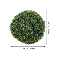 Garneck Artificial Grass Ball Hanging Milan Topiary Plant Ball Decorative Grass Ball Greenery Globe For Wedding Shopping Mall Christmas Home Decor 40cm 10 Garneck Artificial Grass Ball Hanging Milan Topiary Plant Ball Decorative Grass Ball Greenery Globe For Wedding Shopping Mall Christmas Home Decor 40cm -Artificial Trees Store 51OwvOv2XIL