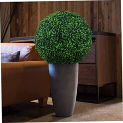 CUCUFA Artificial Plant Topiary Ball, 2Pcs Faux Boxwood Ball Outdoor Uv Resistant Greenery Shrubs Plants Garden Spheres Decorative 14 CUCUFA Artificial Plant Topiary Ball, 2Pcs Faux Boxwood Ball Outdoor Uv Resistant Greenery Shrubs Plants Garden Spheres Decorative -Artificial Trees Store 51PF5EYPXhL