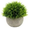 Ogrmar 4PCS Mini Plastic Artificial Plants Grass In Pot/Small Artificial Faux Greenery/Mini Plants Topiary Shrubs Fake Plants For Bathroom, House Decorations -Artificial Trees Store 51Pbnk9B1uL
