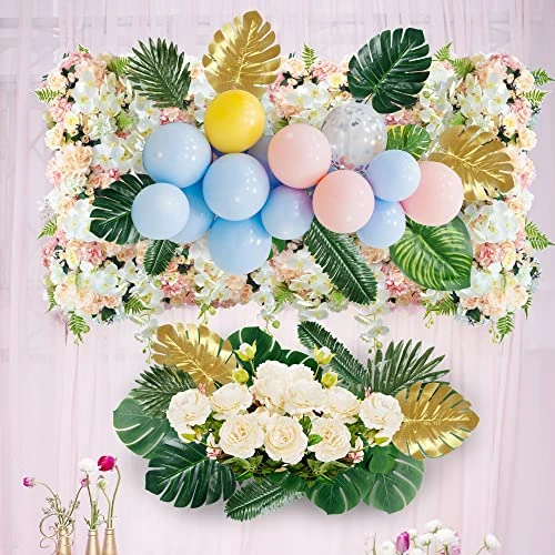 Sggvecsy 82 Pieces 8 Kinds Artificial Tropical Palm Leaves Tropical Leaves Monstera Leaves Safari Jungle Leaf With Stems For Hawaiian Luau Party Beach Table Wedding Shower Birthday Theme Decorations 7 Sggvecsy 82 Pieces 8 Kinds Artificial Tropical Palm Leaves Tropical Leaves Monstera Leaves Safari Jungle Leaf With Stems For Hawaiian Luau Party Beach Table Wedding Shower Birthday Theme Decorations - Image 5