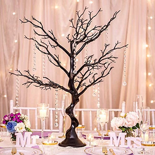 Sziqiqi Black Artificial Tree For Tree Centerpiece For Weddings Christmas Birthday Party Home Indoor Outdoor Decoration 30 Inches 4 Sziqiqi Black Artificial Tree For Tree Centerpiece For Weddings Christmas Birthday Party Home Indoor Outdoor Decoration 30 Inches - Image 2