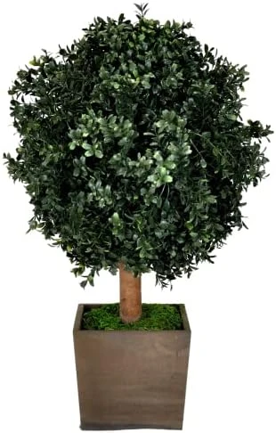 Tin Roof Interiors 24" Tall Artificial Boxwood Shrubs (2), Includes Galvanized Metal Pot, Outdoor Ready, Natural Looking Fake Potted Shrubs 10 Tin Roof Interiors 24" Tall Artificial Boxwood Shrubs (2), Includes Galvanized Metal Pot, Outdoor Ready, Natural Looking Fake Potted Shrubs - Image 8