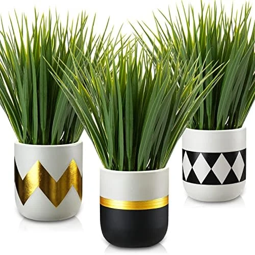 Artificial Plants Small Faux Plant Decor 3Pcs Fake Potted Plant Faux Plants In Pots Fake Grass Pot For Home Table Office Desk Room Bathroom House Indoor Decorative Gifts 9 Artificial Plants Small Faux Plant Decor 3Pcs Fake Potted Plant Faux Plants In Pots Fake Grass Pot For Home Table Office Desk Room Bathroom House Indoor Decorative Gifts - Image 7