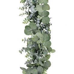 Winlyn 5.9' Long Faux Eucalyptus Leaves Greenery Garland Artificial Silver Dollar Eucalyptus Garland In Grey Green Wedding Arch Swag Backdrop Garland Doorways Table Runner Garland Indoor Outdoor 8 Winlyn 5.9' Long Faux Eucalyptus Leaves Greenery Garland Artificial Silver Dollar Eucalyptus Garland In Grey Green Wedding Arch Swag Backdrop Garland Doorways Table Runner Garland Indoor Outdoor -Artificial Trees Store 51S3knXjjiL