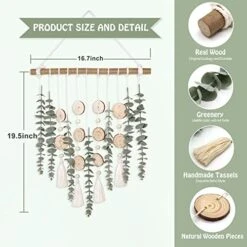 Cyitimo Bathroom Decor Artificial Eucalyptus Greenery Hanging Wall Decor Faux Eucalyptus Leaves Hanging Plant With Wooden Stick With Rustic Farmhouse For Bedroom Nursery Boho Home Decorations 11 Cyitimo Bathroom Decor Artificial Eucalyptus Greenery Hanging Wall Decor Faux Eucalyptus Leaves Hanging Plant With Wooden Stick With Rustic Farmhouse For Bedroom Nursery Boho Home Decorations -Artificial Trees Store 51S44yEbbpL