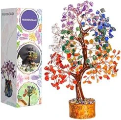 7 Chakra Tree Of Life - Crystal Tree - Crystal Tree For Positive Energy - Gemstones And Crystals - Feng Shui Tree - Gem Tree Stones - Crystal Gifts - Meditation Decor - Chakra Decor -Artificial Trees Store 51SAaunOROL. AC