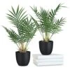 WOODWORD 2 Pack Fake Plant With Pot 16" Desk Plant Artificial Potted Faux Plants For Office Desk Shelf Home Farmhouse Decor (Bamboo Leaf) 2 WOODWORD 2 Pack Fake Plant With Pot 16" Desk Plant Artificial Potted Faux Plants For Office Desk Shelf Home Farmhouse Decor (Bamboo Leaf) -Artificial Trees Store 51SXKUtpJML
