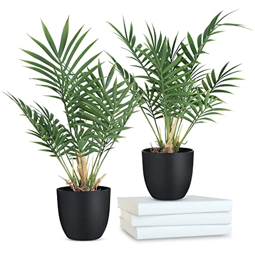 WOODWORD 2 Pack Fake Plant With Pot 16" Desk Plant Artificial Potted Faux Plants For Office Desk Shelf Home Farmhouse Decor (Bamboo Leaf) 3 WOODWORD 2 Pack Fake Plant With Pot 16" Desk Plant Artificial Potted Faux Plants For Office Desk Shelf Home Farmhouse Decor (Bamboo Leaf)