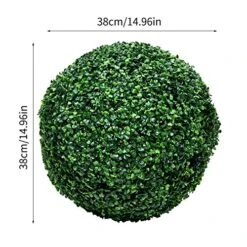 15 Inch Artificial Boxwood Balls Topiary, Faux Plants Boxwood Decorative Balls For Backyard, Balcony,Garden, Wedding And Home Décor (2 Pack) 13 15 Inch Artificial Boxwood Balls Topiary, Faux Plants Boxwood Decorative Balls For Backyard, Balcony,Garden, Wedding And Home Décor (2 Pack) -Artificial Trees Store 51SYot8NNAL 1