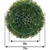 Gobograss Artificial Boxwood Topiary Ball - 2pcs 11 Inch 3 Layers Milan Grass Ball For Home Garden Wedding Party Decoration Environmental UV Protected Faux Boxwood Decorative Ball (11in) -Artificial Trees Store 51ScliLa2aL