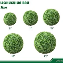 APICRED Boxwood Balls Artificial Topiary Ball Lifelike Plants Topiary Boxwood For Home Garden, Patio, Planter, Deck, Backyard Indoor/Outdoor Decore, 11 ", 2 Packs 19 APICRED Boxwood Balls Artificial Topiary Ball Lifelike Plants Topiary Boxwood For Home Garden, Patio, Planter, Deck, Backyard Indoor/Outdoor Decore, 11 ", 2 Packs -Artificial Trees Store 51T9TPjSx2S