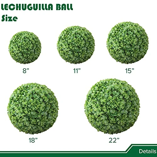 APICRED Boxwood Balls Artificial Topiary Ball Lifelike Plants Topiary Boxwood For Home Garden, Patio, Planter, Deck, Backyard Indoor/Outdoor Decore, 11 ", 2 Packs 5 APICRED Boxwood Balls Artificial Topiary Ball Lifelike Plants Topiary Boxwood For Home Garden, Patio, Planter, Deck, Backyard Indoor/Outdoor Decore, 11 ", 2 Packs - Image 3
