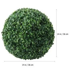 VOSAREA Artificial Plants Plant Boxwood Sphere Decor Artificial Grass Pendant Ceiling Hanging Grass Artificial Plant Topiary Balls Artificial Topiary Balls (36CM) Office Decor 16 VOSAREA Artificial Plants Plant Boxwood Sphere Decor Artificial Grass Pendant Ceiling Hanging Grass Artificial Plant Topiary Balls Artificial Topiary Balls (36CM) Office Decor -Artificial Trees Store 51TMU2O6bFL 1