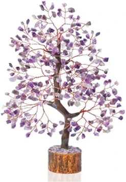 7 Chakra Crystal Tree Of Life - Handmade Feng Shui Bonsai, Attract Good Luck - Gemstone Tree, Home Decoration Crystals - Seven Chakra Tree For Positive Energy, Meditation Accessories, Money Tree Gift -Artificial Trees Store 51TfXjvlRdL. AC