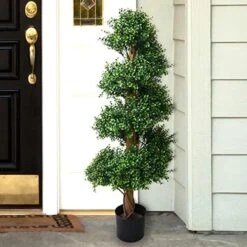 Pure Garden 4-Foot-Tall Artificial Cypress Spiral Topiary Indoor Or Outdoor UV Protection Trees In Pot For Home Or Office 20 Pure Garden 4-Foot-Tall Artificial Cypress Spiral Topiary Indoor Or Outdoor UV Protection Trees In Pot For Home Or Office -Artificial Trees Store 51Ti2osLdNL. AC