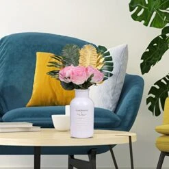 77 Pieces 9 Kinds Artificial Palm Leaves For Tropical Party Decorations Golden Tropical Leaves With Stems Jungle Leaves Decoration Hawaiian Party Beach Baby Shower Wedding Birthday Decorations -Artificial Trees Store 51TtkxH433L